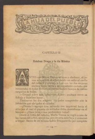 Capítulo II - Esteban Drago y la tía Mónica