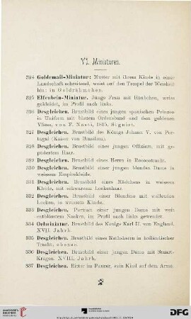 Miniaturen (Nr. 324-337)
