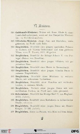 Miniaturen (Nr. 324-337)