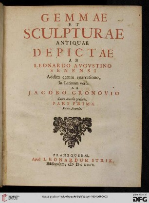 Band 1: Gemmae Et Sculpturae Antiquae
