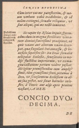 Concio Duodecima. De Regno Christi.