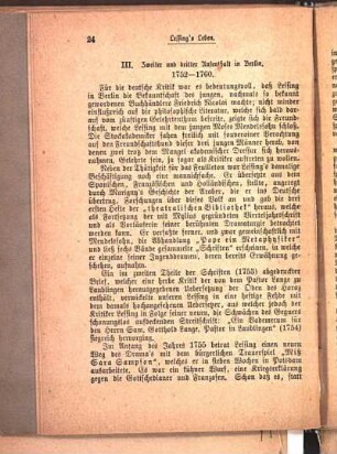 III. Zweiter und dritter Aufenthalt in Berlin. 1752-1760.