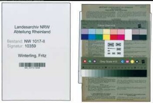 Entnazifizierung Fritz Winterling , geb. 07.08.1907 (Arbeiter)