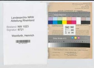 Entnazifizierung Heinrich Weinforth , geb. 21.03.1902 (Krankenbesucher)