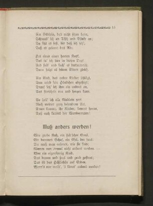 Muß anders werden!