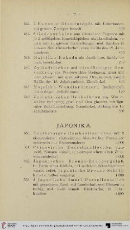 Japonika (Nr. 550-573)