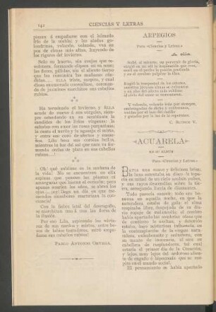 Arpegios : A ella. [Poesía]