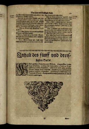 Inhalt des fünff und dreissigsten Buchs