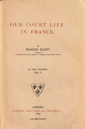 Old Court Life in France, 1