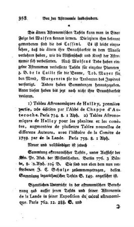 Zusaz, Neuere Astronomische Tafeln und Ephemeriden