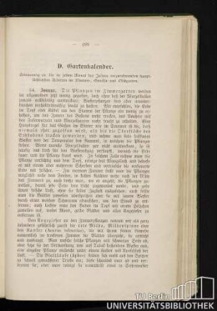D. Gartenkalender.