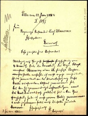 Klausener, Erich, Regierungsreferendar