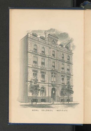 Illustration of Institute Building. : Royal Colonial Institute.