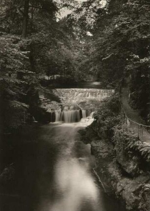Sächsische Schweiz. Liebethaler Grund in der Nähe der Lochmühle. Blick talaufwärts