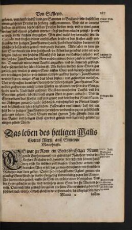 Das leben des heiligen Manns Gottes Alexii ...