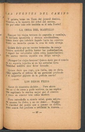 Los besos frios