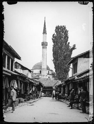 Sarajevo, Bazare, Blick zur Moschee