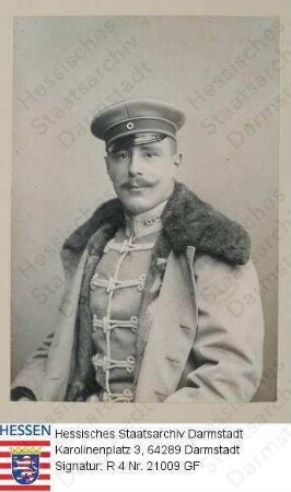 Schlitz gen. v. Görtz, Wilhelm Graf v. (1882-1935) / Porträt in Uniform, Halbfigur