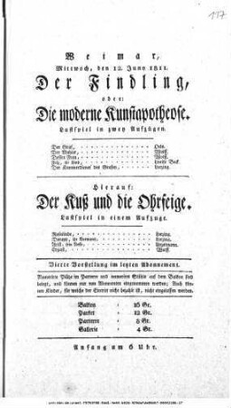 Der Kuß und die Ohrfeige