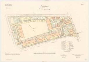 Pionierkaserne, Graudenz: Lageplan 1:500