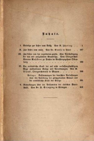 Jahrbücher für die Dogmatik des heutigen römischen und deutschen Privatrechts. 9, 9. 1868