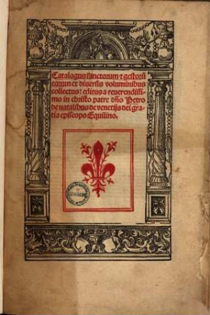 Catalogus sanctorum [et] gestoru[m] eorum ex diuersis voluminibus collectus