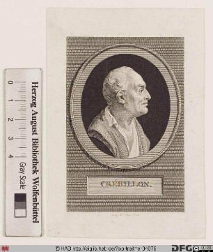Bildnis Claude-Prosper Jolyot de Crébillon "fils"