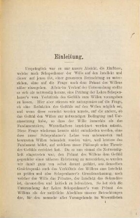 Der Primat des Willens bei Schopenhauer : eine kritische Untersuchung der psychologischen Grundanschauung Schopenhauers