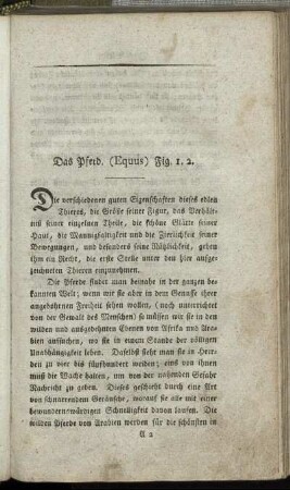 Das Pferd. - Das Schaaf.