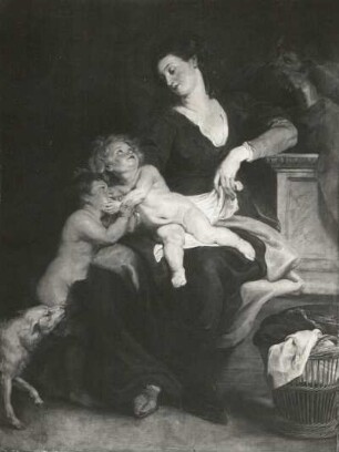 Die heilige Familie mit dem Korb : Gemälde "Die heilige Familie mit dem Korb" (P. P. Rubens; Stiftung Preußische Schlösser und Gärten Berlin-Brandenburg (SPSG))