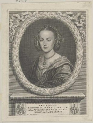 Bildnis der Elisabetha von Stetten