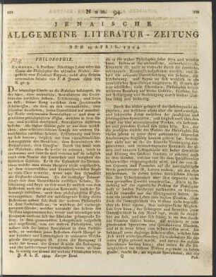 Num. 94. Den 19. April 1804
