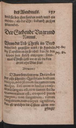 Der Siebende Ungrund Naums.