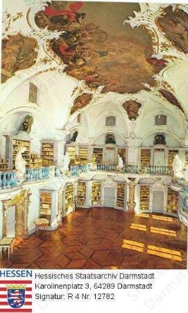 St. Peter/Schwarzwald, Seminarbibliothek (Architekt Peter Thumb, 18. Jh.)