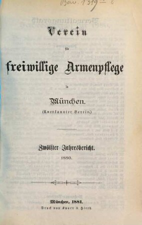 Jahresbericht .... 12. 1880 (1881)