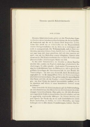 Einsteins spezielle Relativitätstheorie