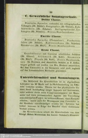 Unterrichtsmittel und Sammlungen