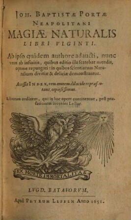 Magiae Naturalis libri XX