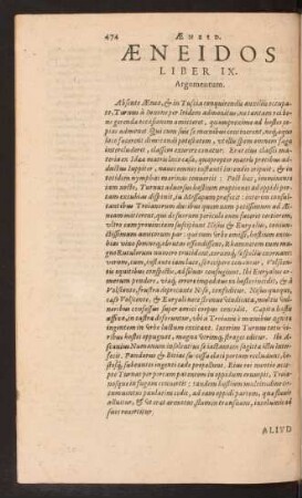 Aeneidos Liber IX.