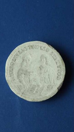 Rokoko-Paar (Medaille, Negativabdruck)