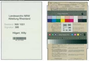 Entnazifizierung Willy Hilgert, geb. 07.08.1905 (Schaffner)