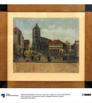 Feier des Erntefestes in Ulm am 5. Aug. 1817.