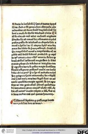 Consideratio septima quod passiones brutorum pulchre sunt et bone.