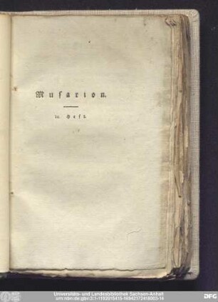 Musarion. 10. Heft.