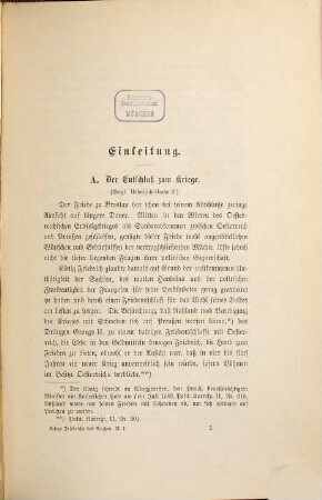 Der Zweite Schlesische Krieg : 1744 - 1745, 1. Böhmen 1744