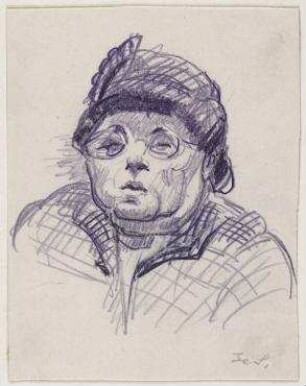 Frau mit Brille
