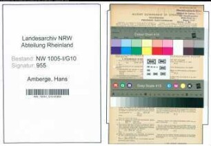 Entnazifizierung Hans Amberge , geb. 24.08.1913 (Fachschueler)