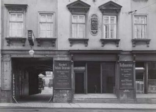 Leipzig, Hotel Goldene Weintraube, Straßenansicht