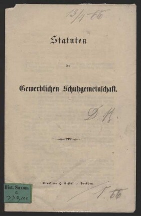 Statuten der gewerblichen Schutzgemeinschaft