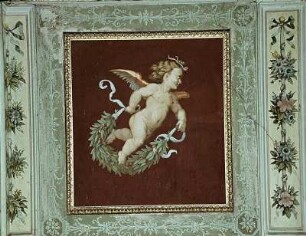 Putto mit Girlande